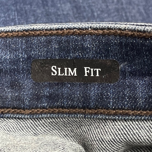 Judy Blue Miles City Cuffed Slim Fit Mid Rise Dark Wash Jeans Size 3/26 - Picture 10 of 12